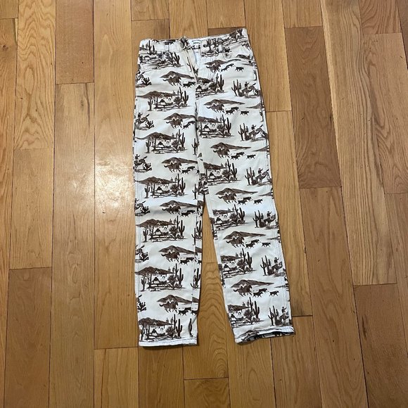 Reformation Senora High Rise Cowboy Print Jeans - Picture 5 of 5